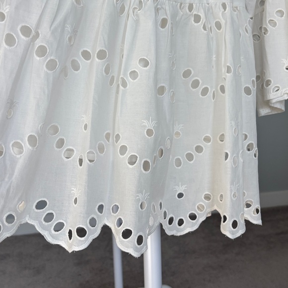 Simply Southern White Eyelet Women Top - Picture 7 of 7